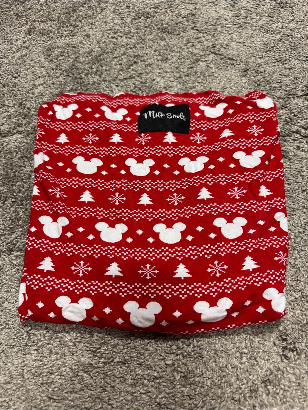 Milk Snob Red and White Holiday Mickey 5 in 1 cover